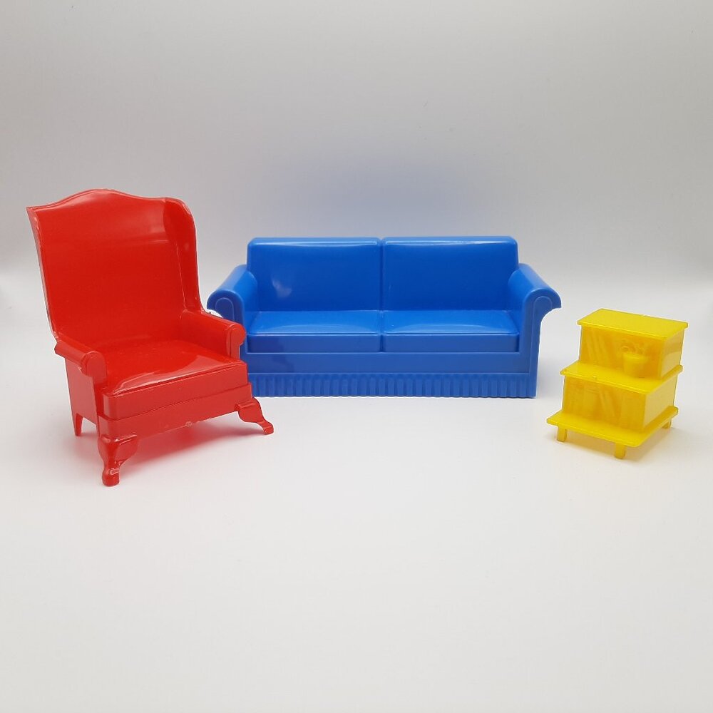 Marx Dollhouse Furniture Livingroom Set